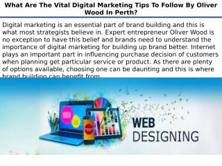 What Are The Vital Digital Marketing Tips To Follow By Oliver Wood In Perth.pptx
