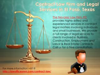 Contract Law Firm and Legal Services in El Paso, Texas.pdf