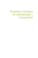 Examen clinique et sémiologie l'essentiel 2017.pdf