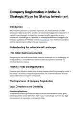 Company Registration in India_ A Strategic Move for Startup Investment.pdf