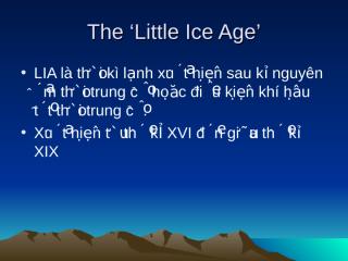 The ‘Little Ice Age’_Phuong_nhom2.ppt