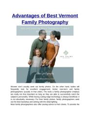 Advantages of Best Vermont Family Photography.docx